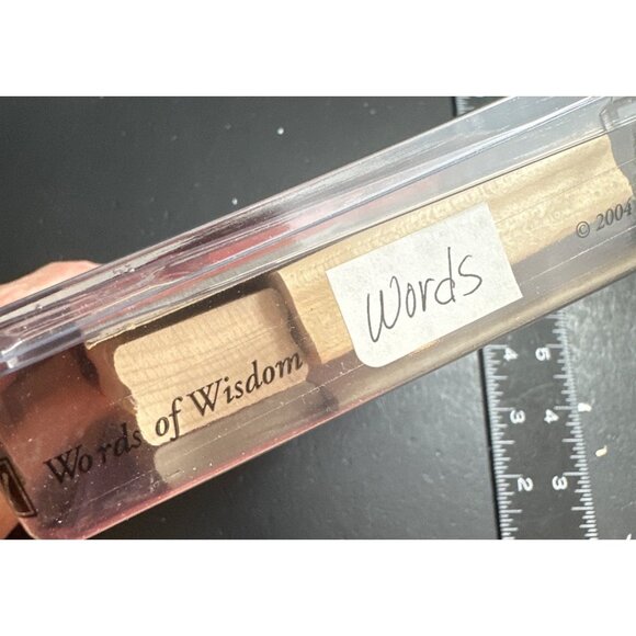 Stampin’ Up! Words of Wisdom Faith-Based Religious Quotes Wood Stamps - Picture 3 of 3